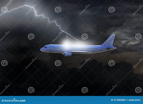 orage et avion